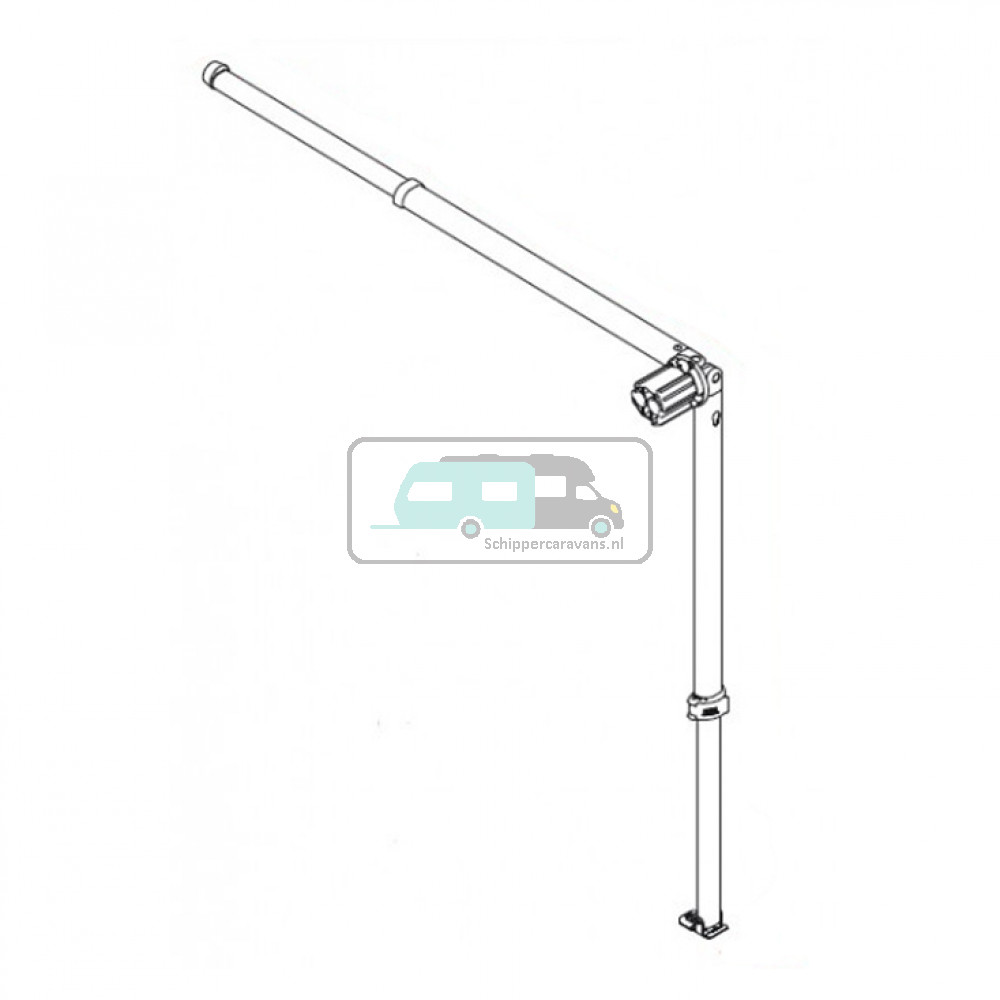Fiama right rafter+ leg CaravanStore 310/440 6 holes