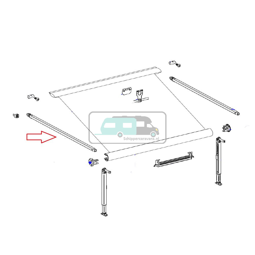 Thule Knikarm LH Caravan Style 1.90