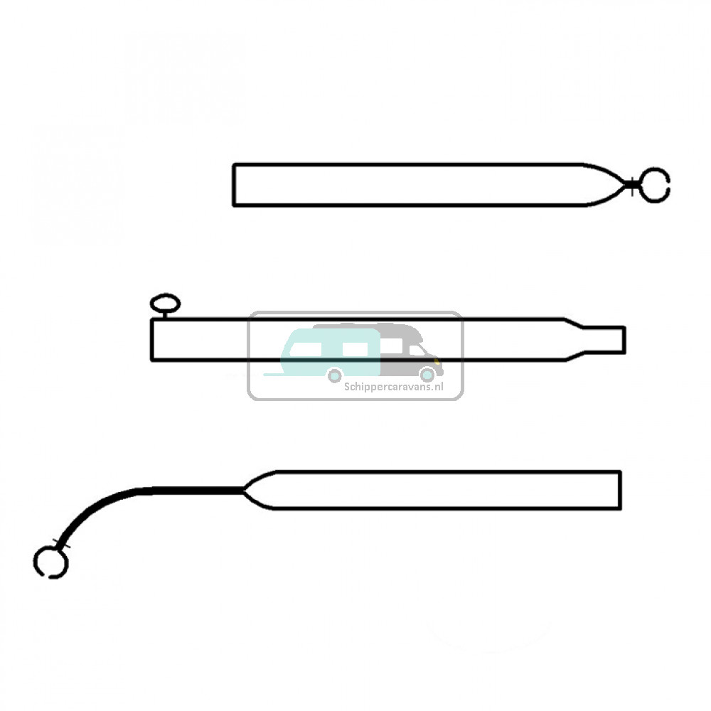 Campking Voortentspanstok 22/19mm 150-200cm Pr