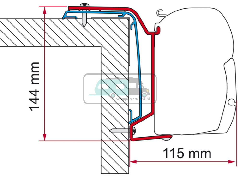 Fiamma Adapter Rapido serie 6 400 >2024
