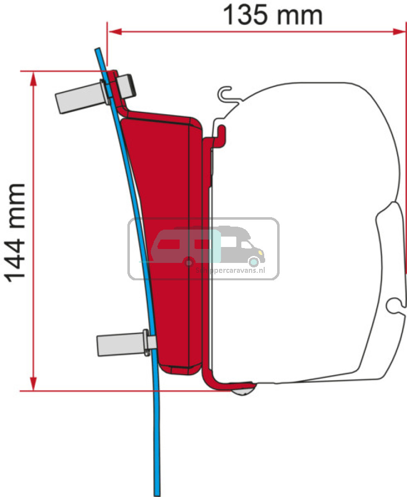 Fiamma Kit VW T5/ T6 Transp./Multivan F43 Deep Bl