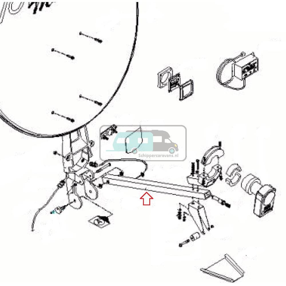 LNB draagarm van Voyager65 nr. 5389