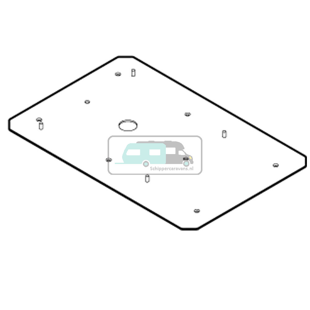 Vechline Montageplaat 85cm