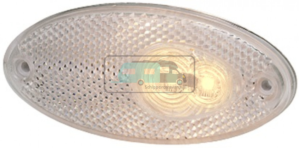 Hella Breedtelicht LED met Reflector Ovaal Opbouw Wit