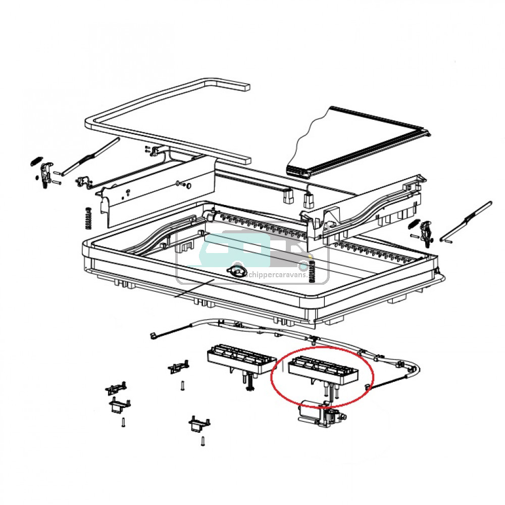 Dometic Midi Heki Elektronische bediening BG1717