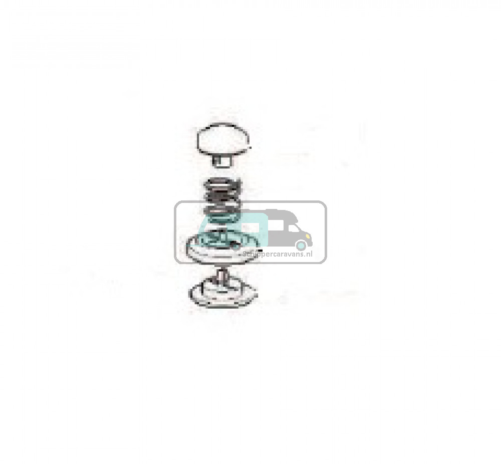 Vent button blue