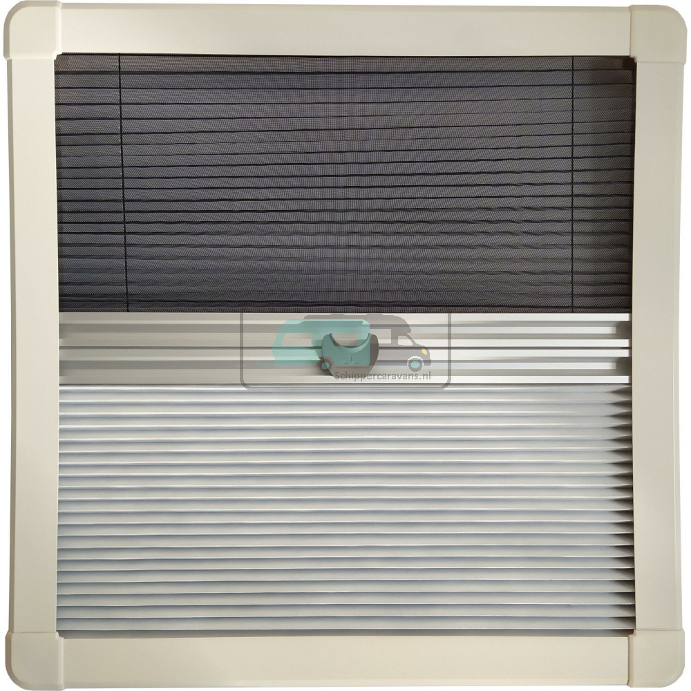 Horrex Gebogen Duo Plissé R5000 Crèmewit 994x484