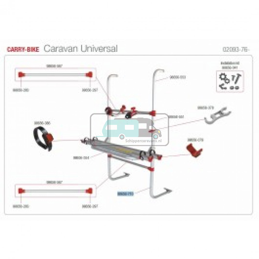 Fiamma Lower structure CB Caravan Universal 98656-710