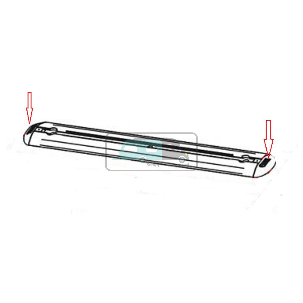 Fiamma Eindkappen set Garage Bars Premium