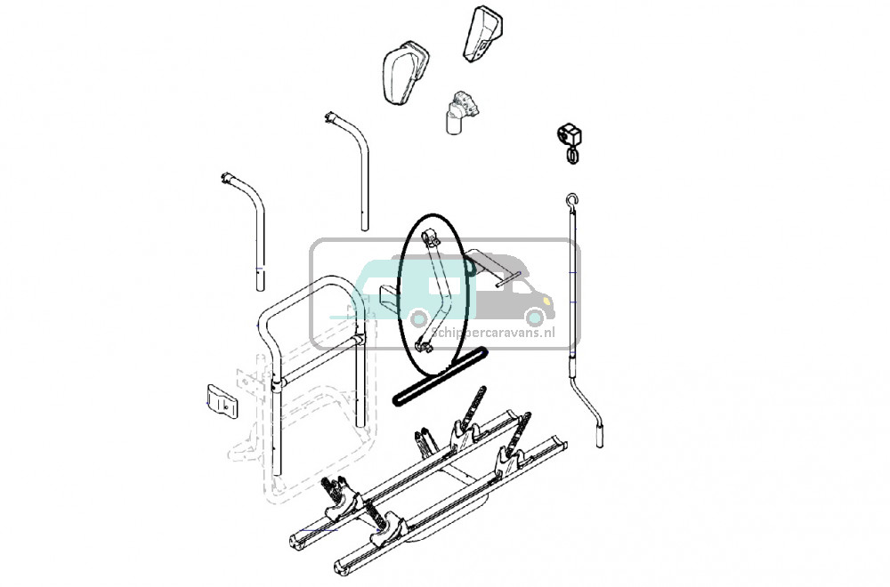 Thule lift tie tube 1500602048