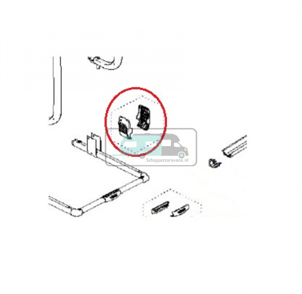 Thule Excellent hinge covers (1L+1R)