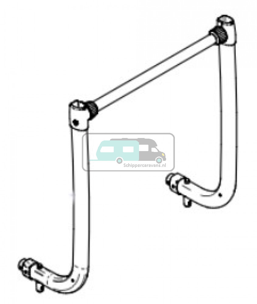 Thule Excellent Crossbar + t pieces + Body Black
