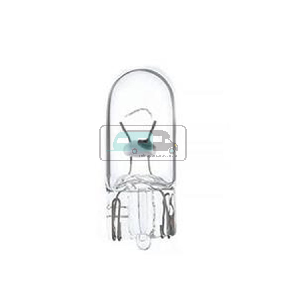 Glassokkel 12V/3W zonder Pinnetjes W3W 2st.