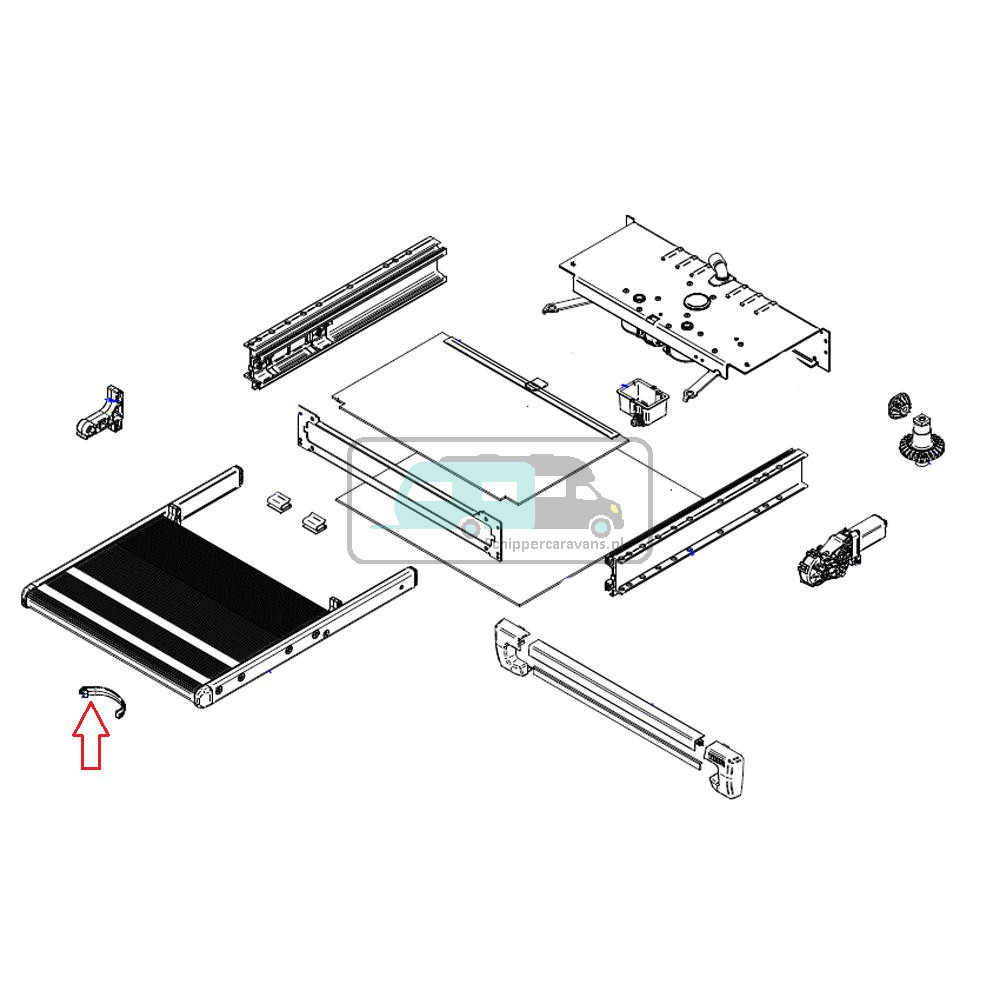 Slide Out Safety Hook Footboard SO