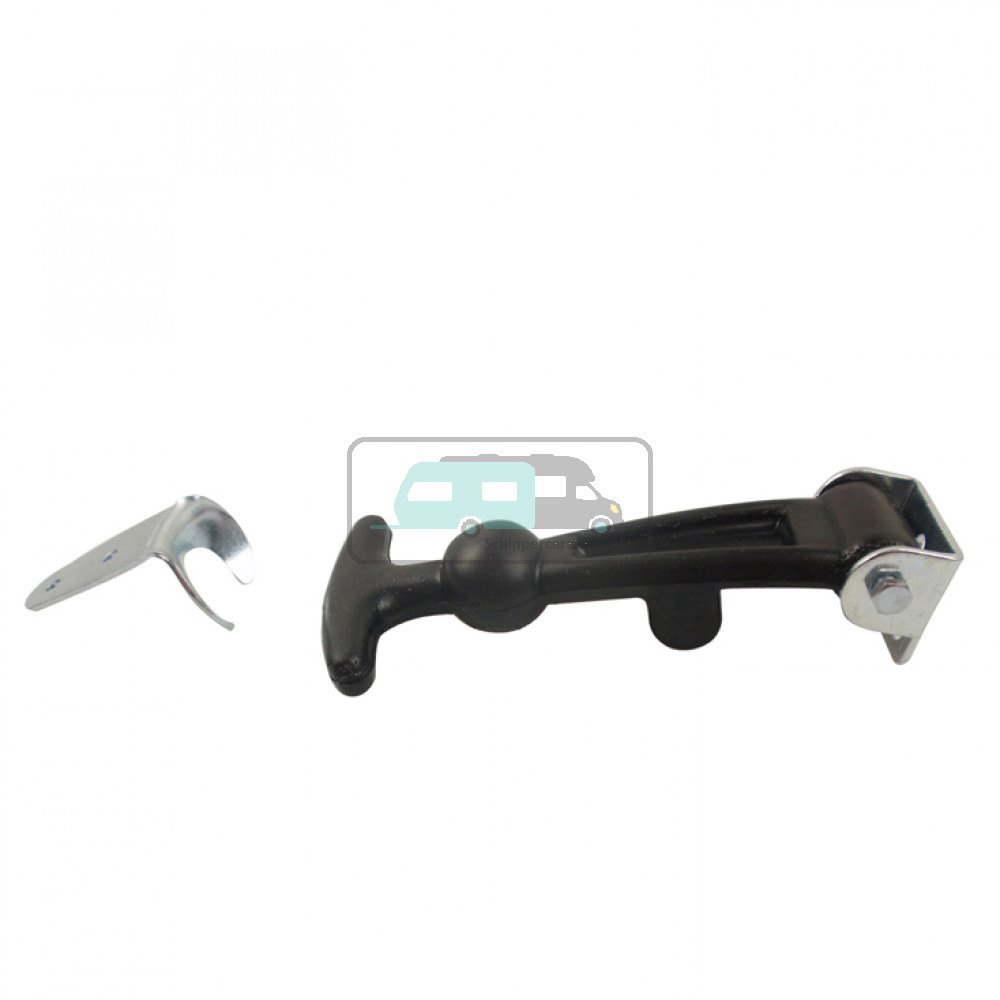 Rubberen aantrekker125mm zwart 