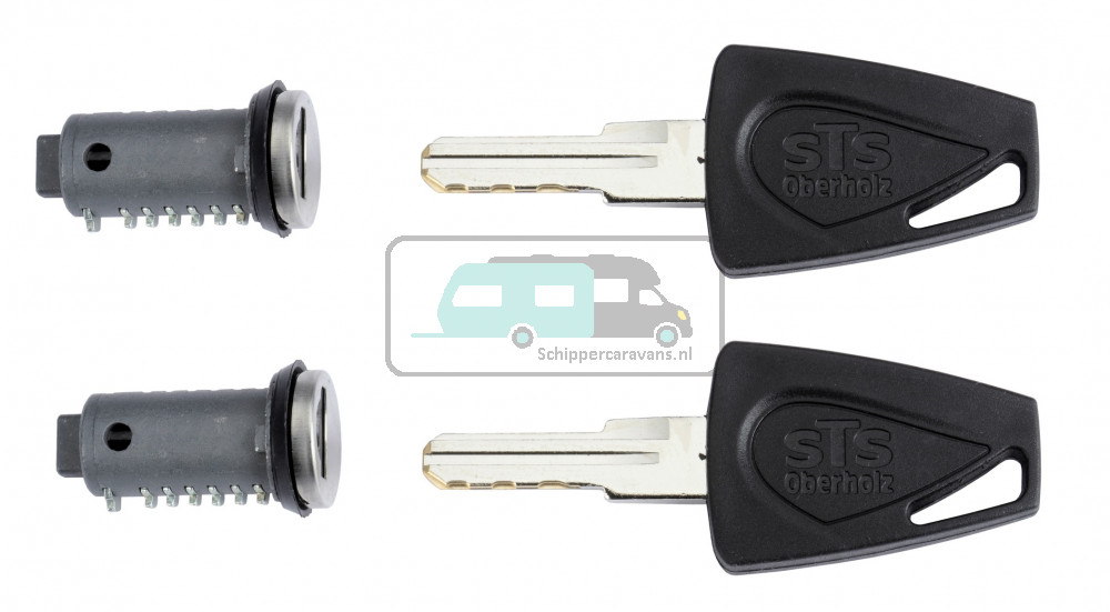 STS 2x Cilinder + 2x Binnenbaan Sleutel