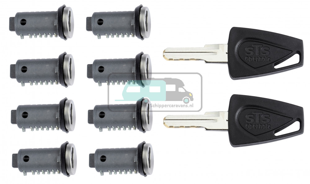 STS 8x Cilinder + 2x Binnenbaan Sleutel