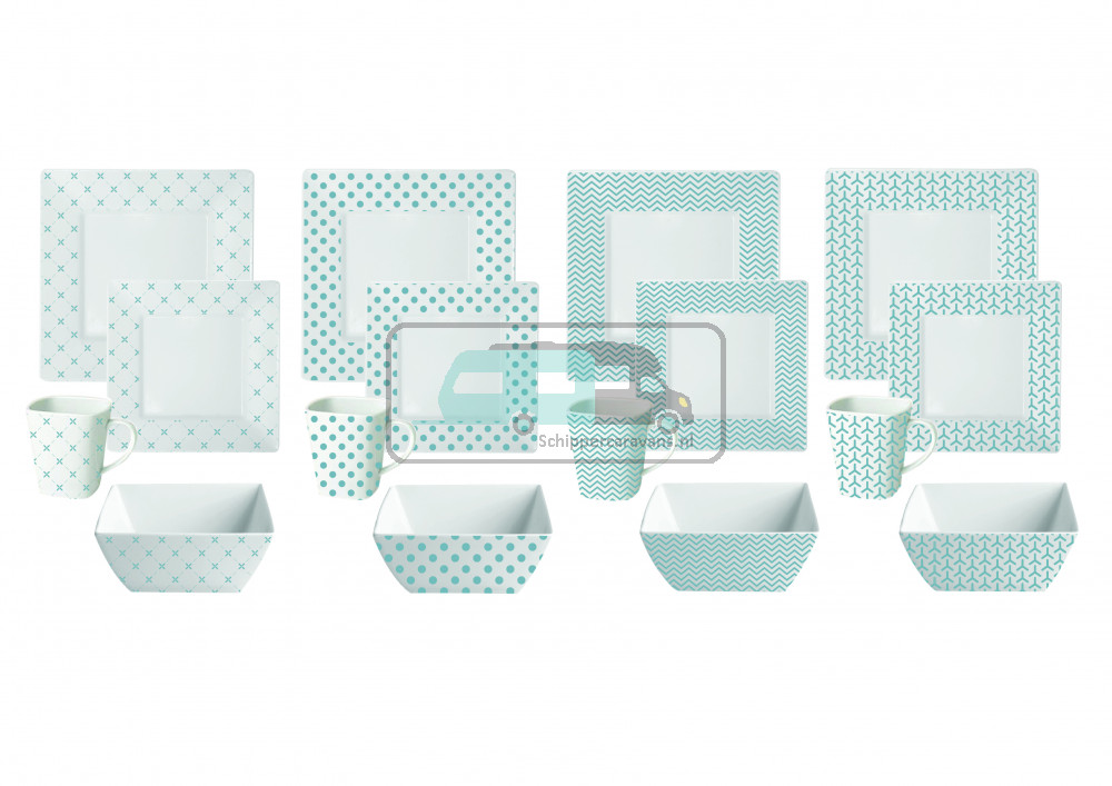 Melamine servies Scandic 16-delig