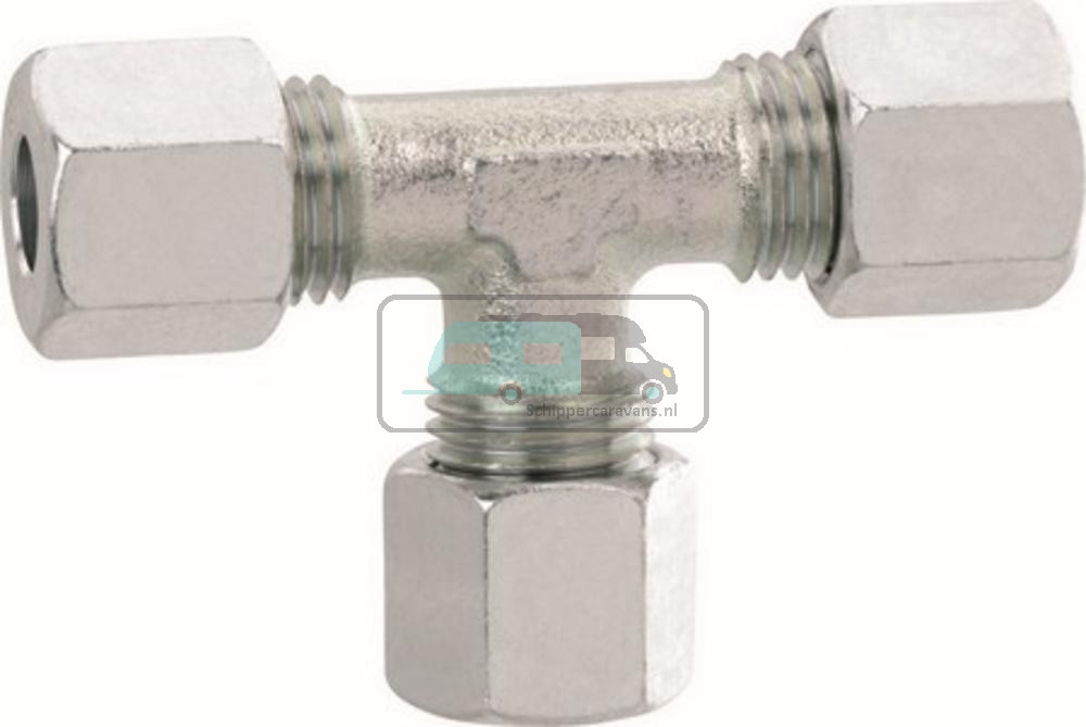 T-Stuk met Snijring 3x10mm