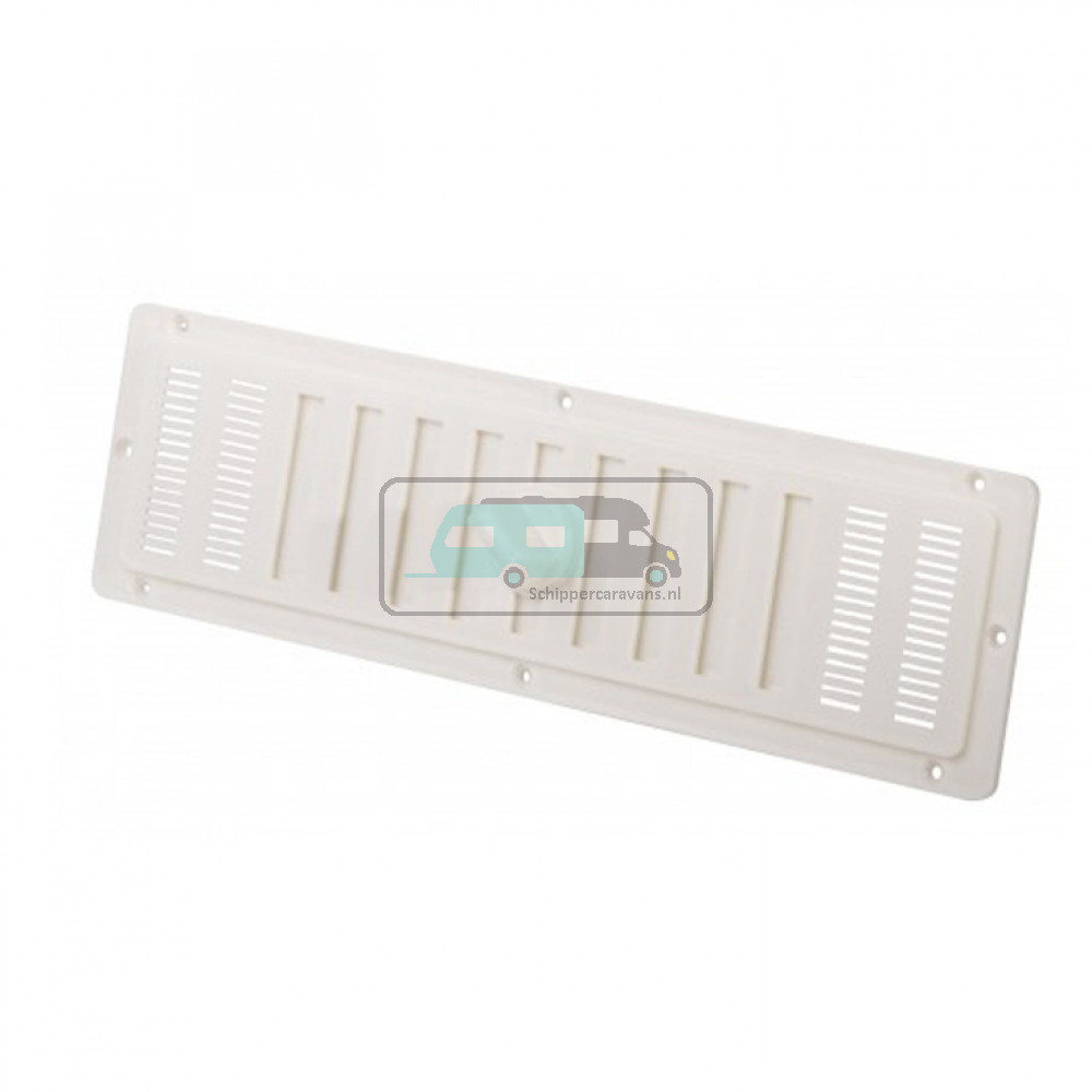Ventilatierooster met Gaas Wit 25x7cm