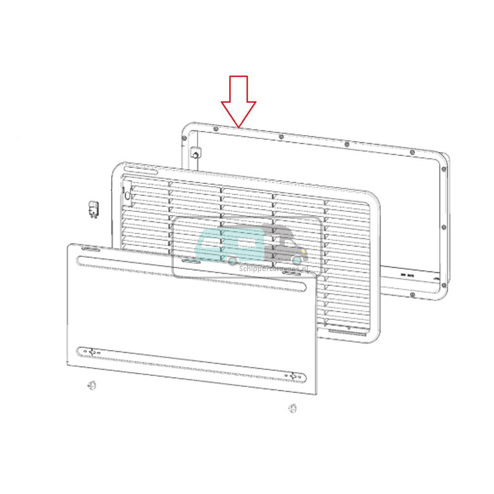 Dometic Inbouwframe Wit
