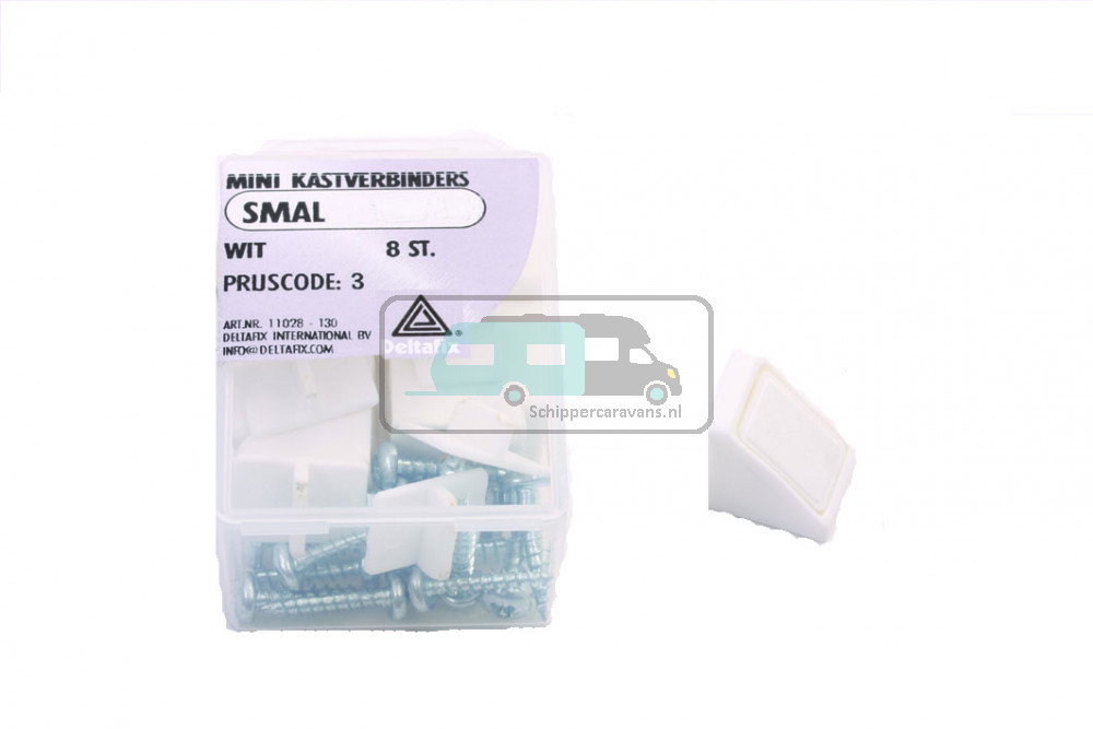 Deltafix Kastverbinders Mini Wit 8st