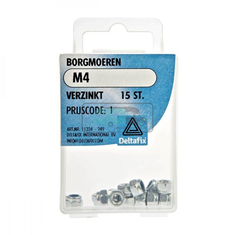Deltafix Borgmoer Zeskant Verzinkt M4 15st