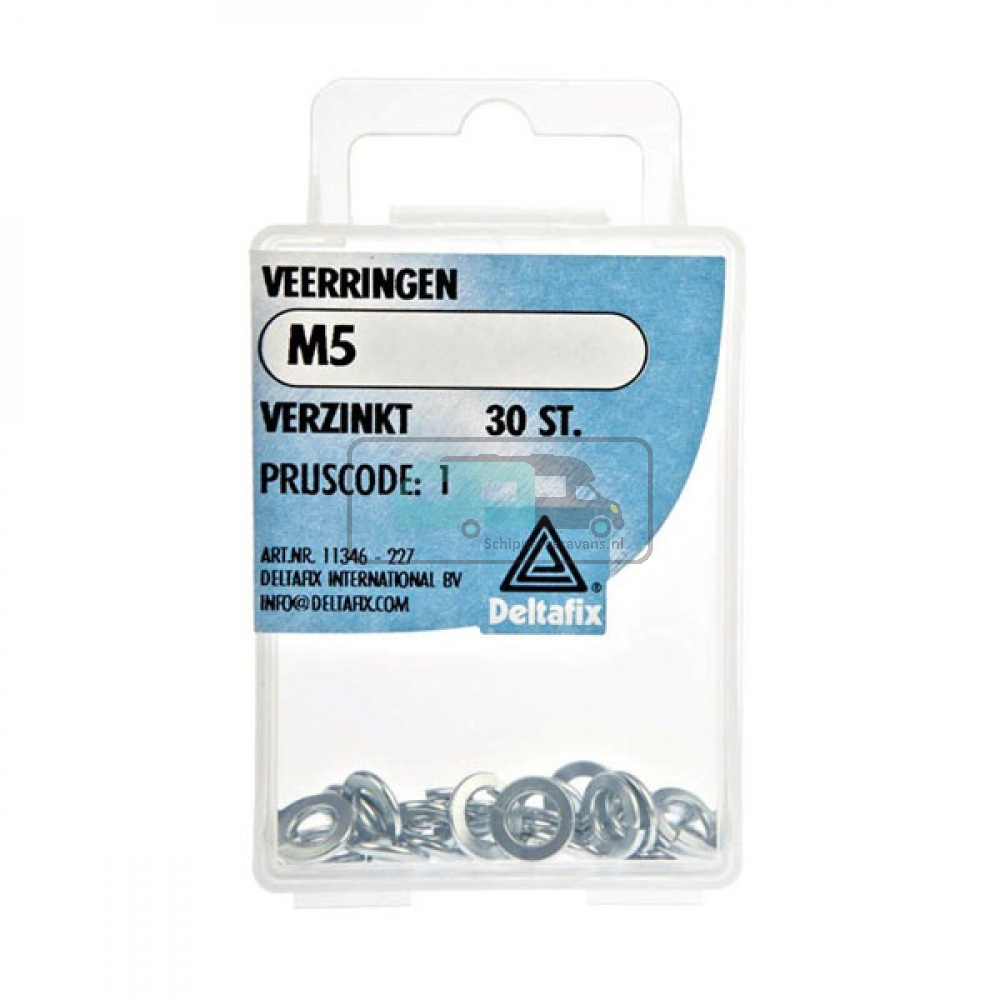 Deltafix Veerring Verzinkt M5 Set 30st