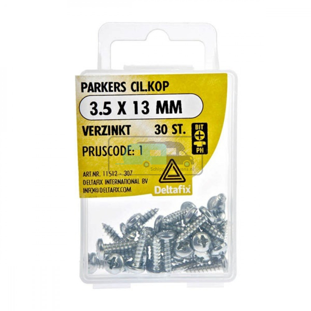Deltafix Parker CK Verzinkt 3.5x13mm Set 30st