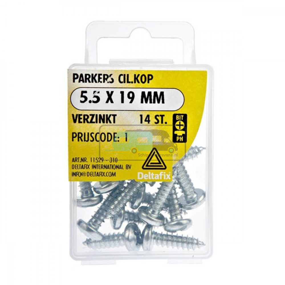 Deltafix Parker CK Verzinkt 5.5x19mm Set 14st