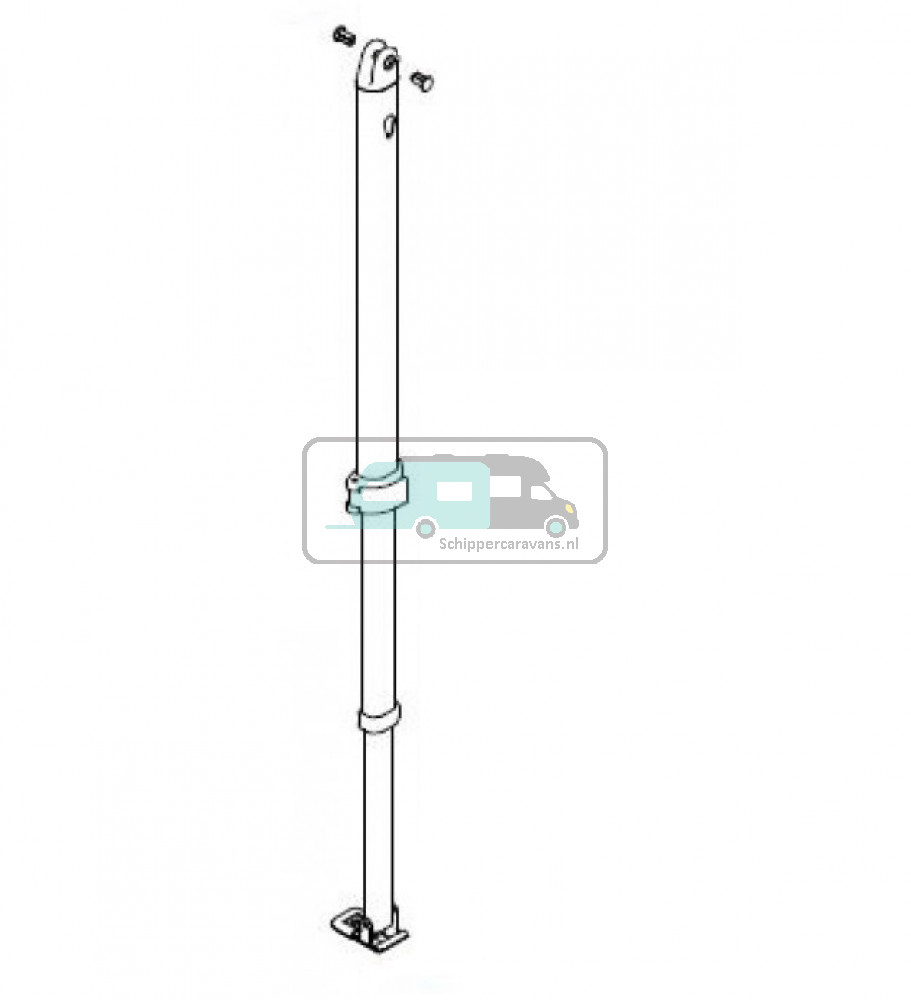 Fiamma left support leg CS255/F35 250 05 07