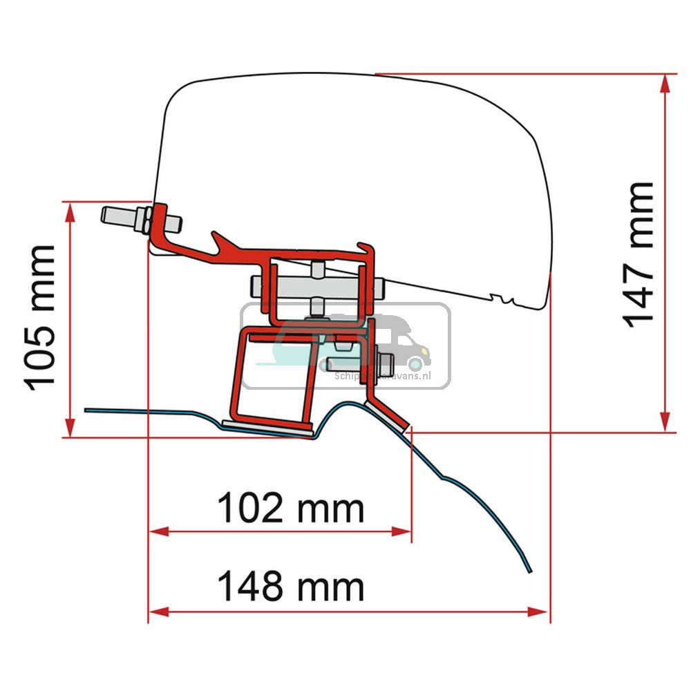 Fiamma Mercedes V Class Kit H1-L2 >2014 F40