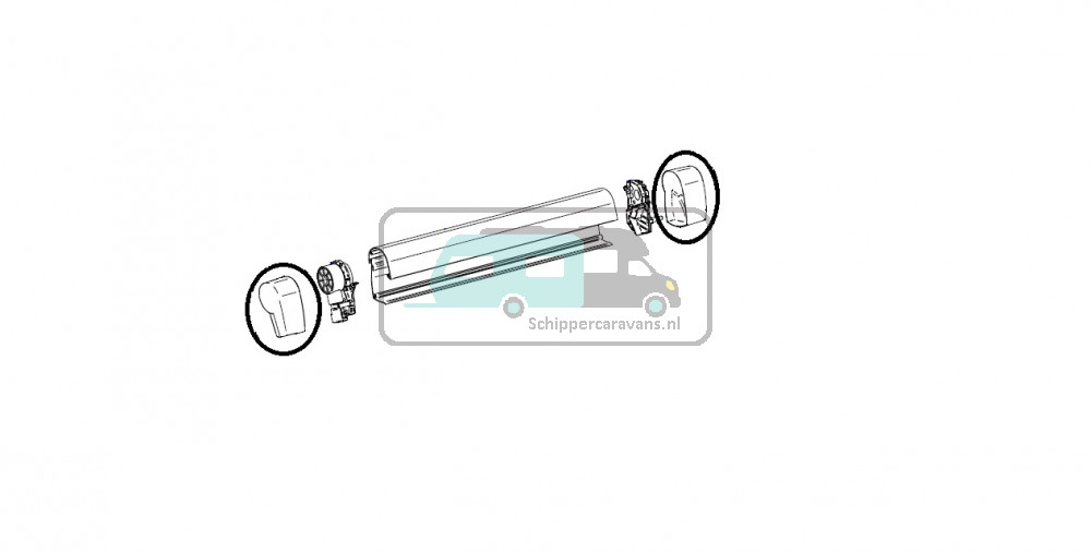 Thule Eindkap LH+RH 5102