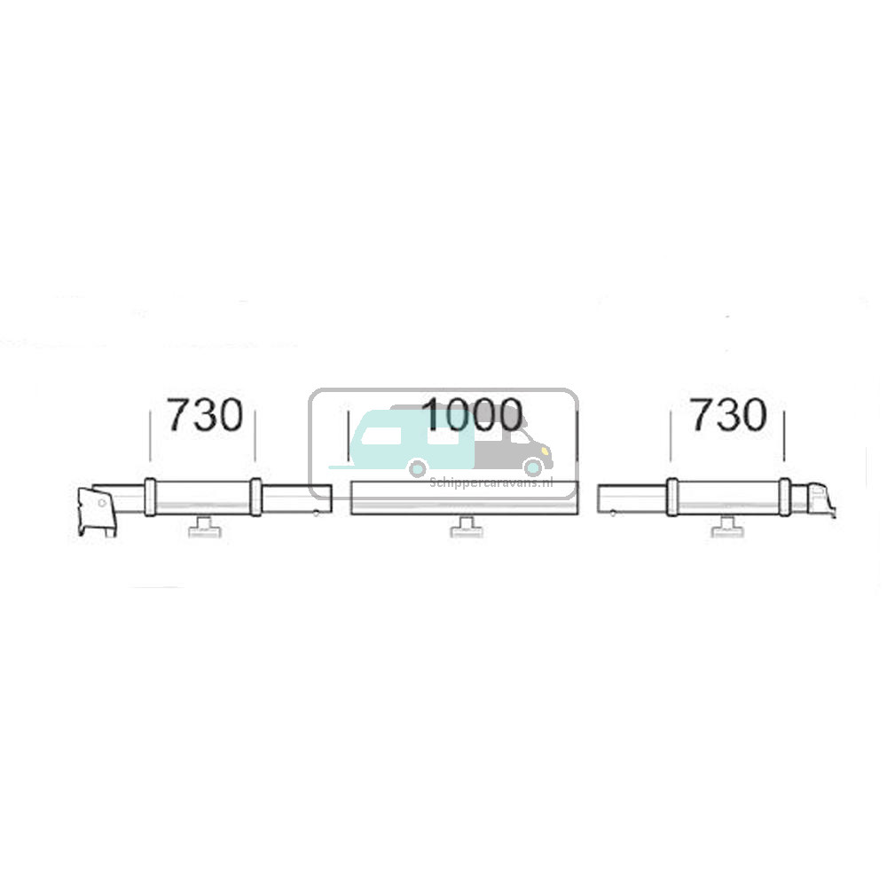 Thule Clamping Profile 8000 2,75 Links