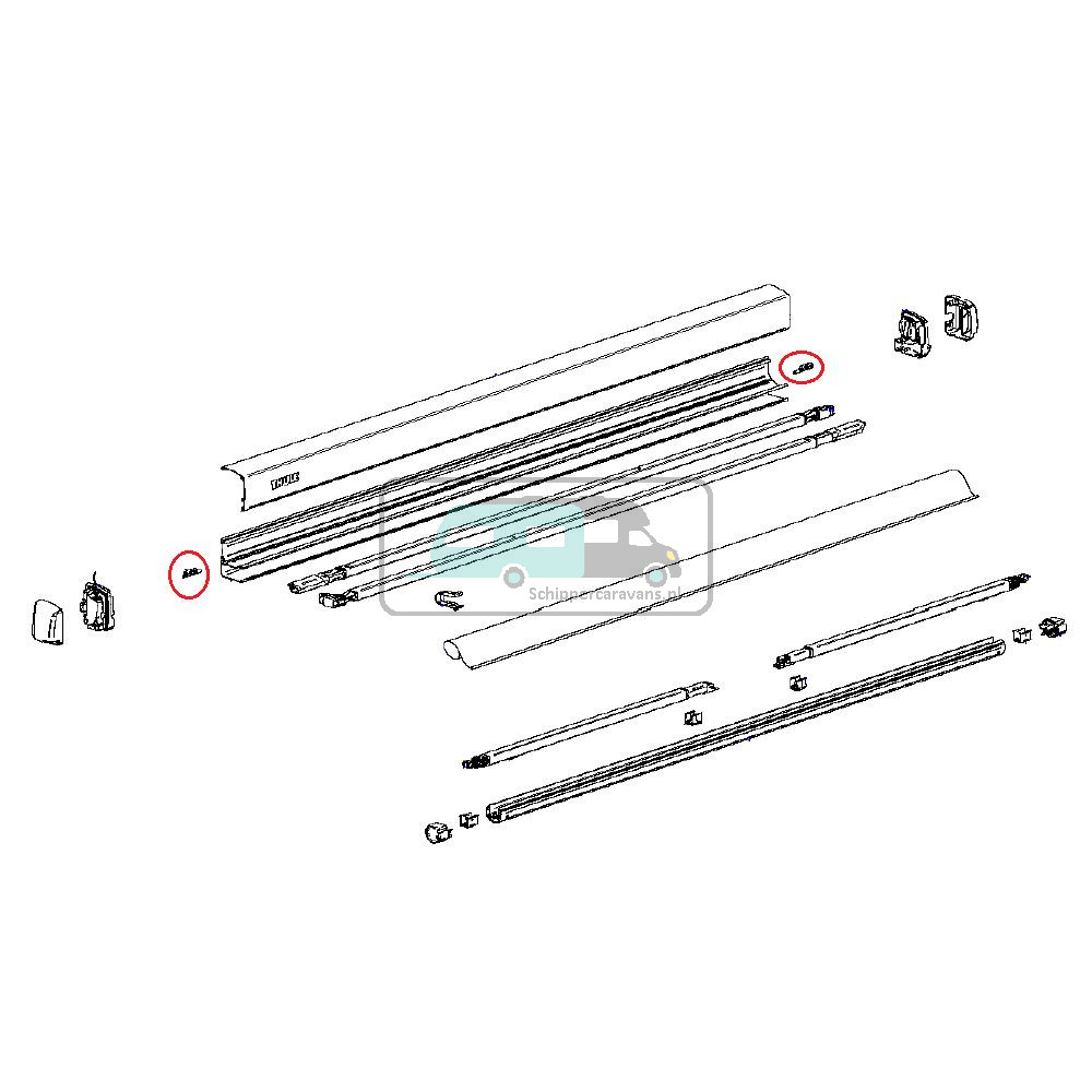Thule Center Piece Fabric 3200 L+R