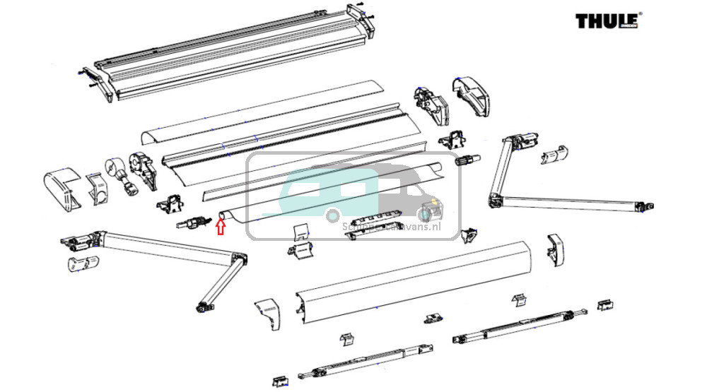 Thule 6300 3.25 Roller Tube D30