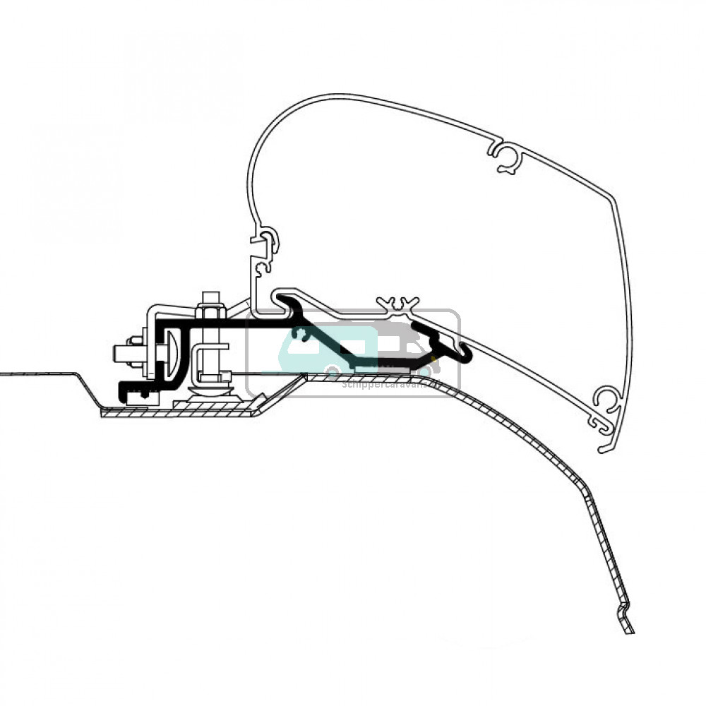 Thule Ducato/Jumper/Boxer Adapter >2007 L2H2 325