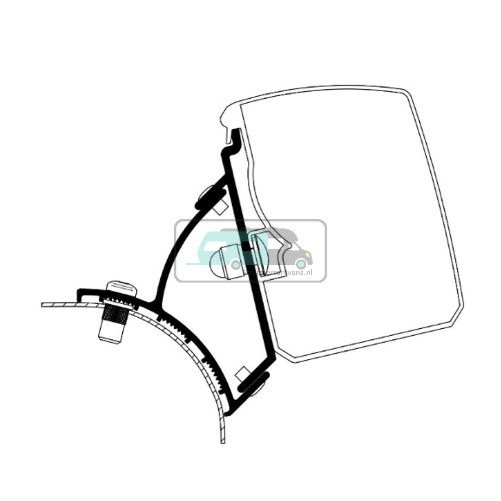 Thule VW T5/T6 Minivan Fixed Adapter 3200