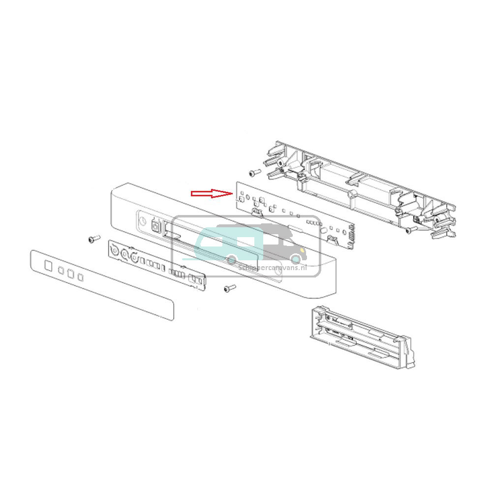 Thetford Sticker LED+PCB LED+DM Battery Pack N4***