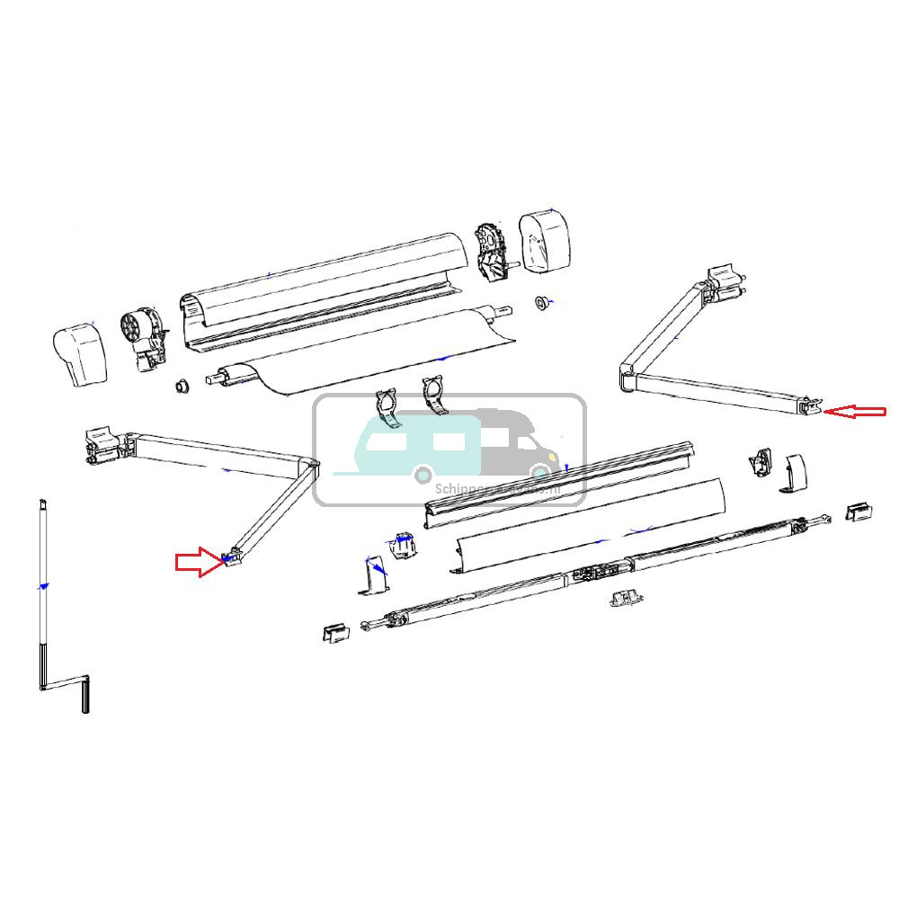 Thule Connection Lead Rail LH+RH 5002/5102