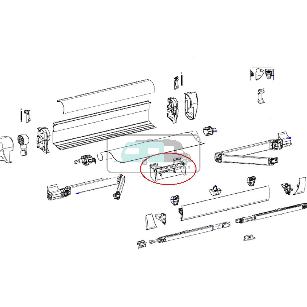 Thule Support Roller Tube 5003
