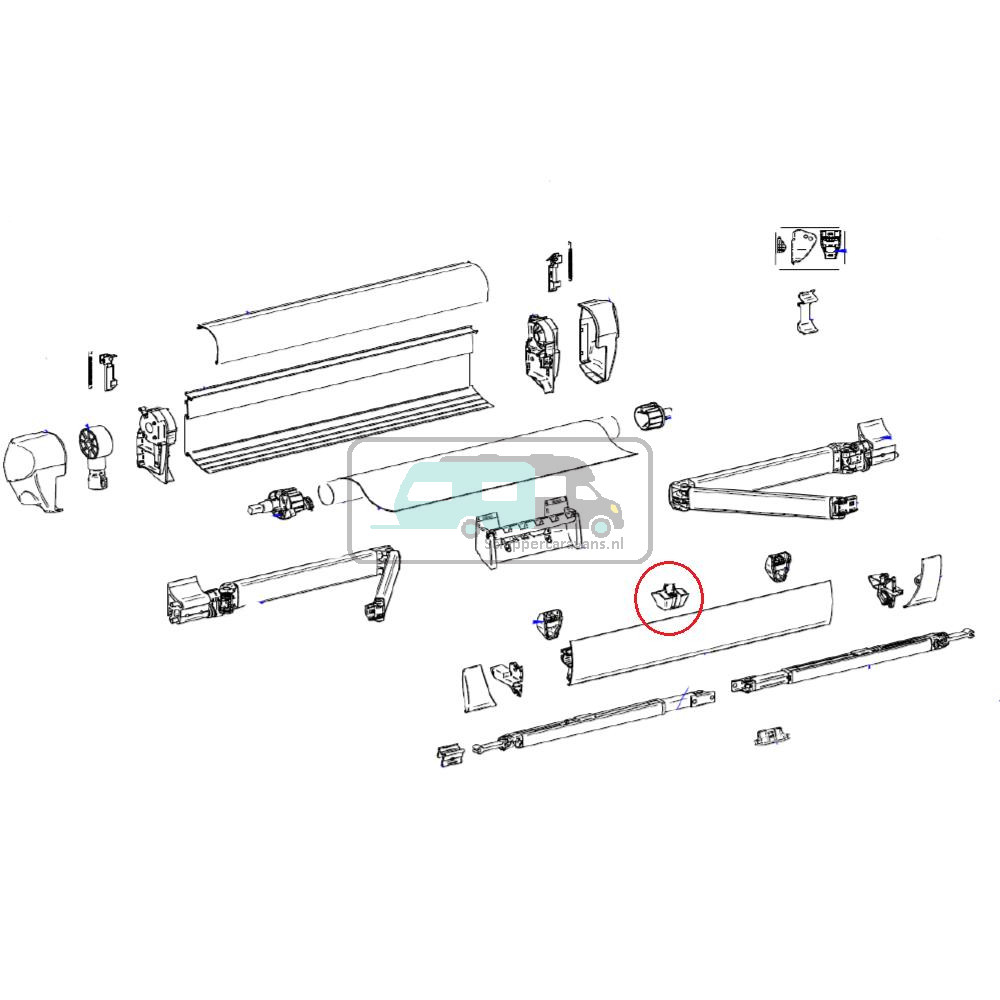 Thule Gliding Angle Lead Rail 5003