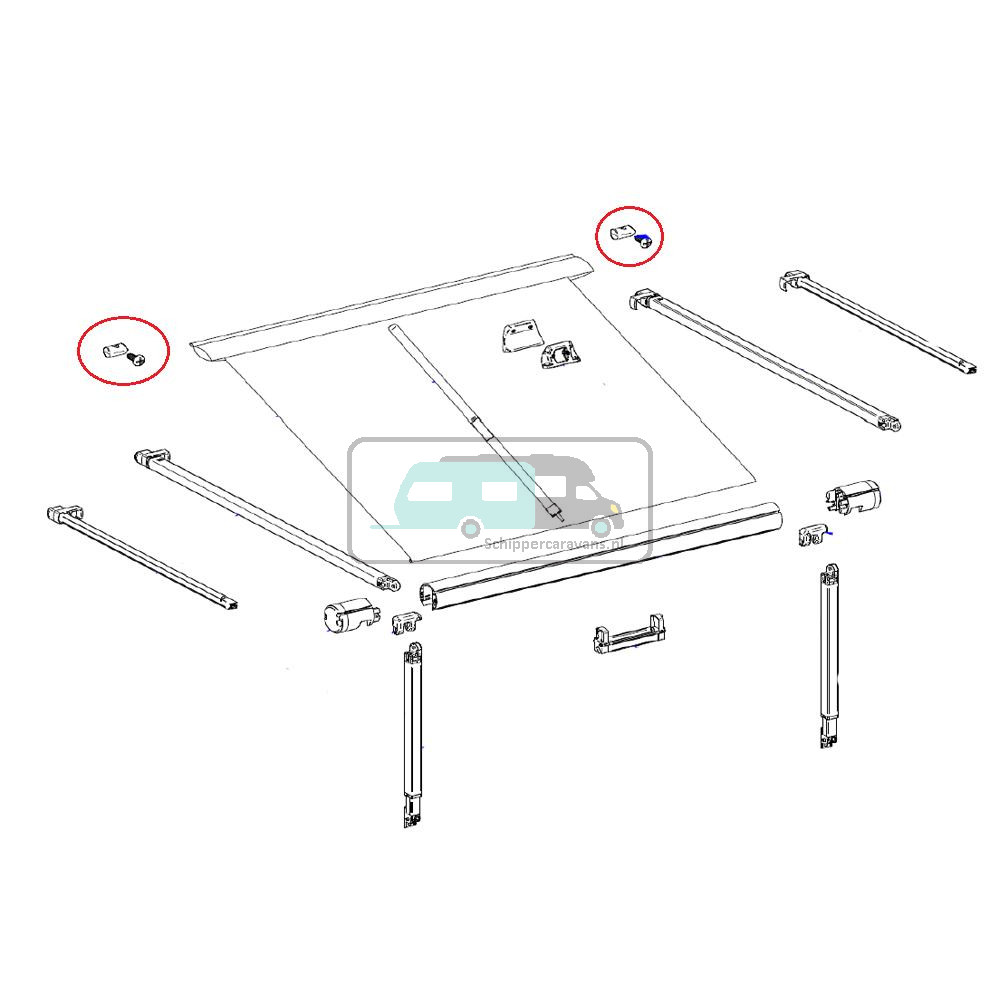 Thule Caravanrail Blocker Set Caravan Style