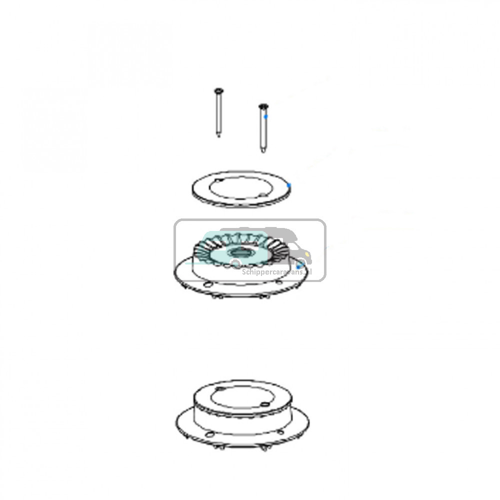 Dometic CU400 Brander Kit D=60mm