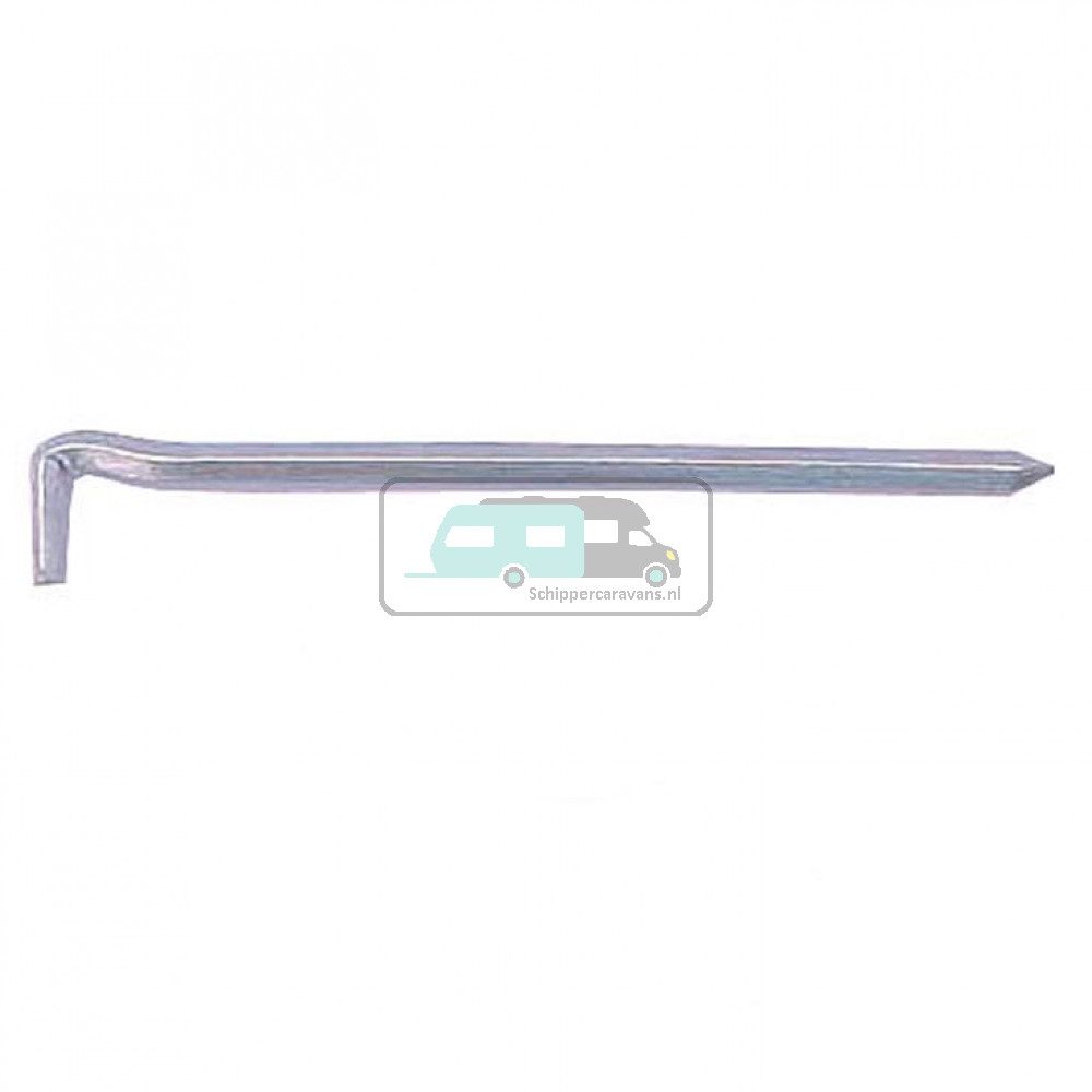 Campking Grondpen 4-kant 20cmx6mm 100st.