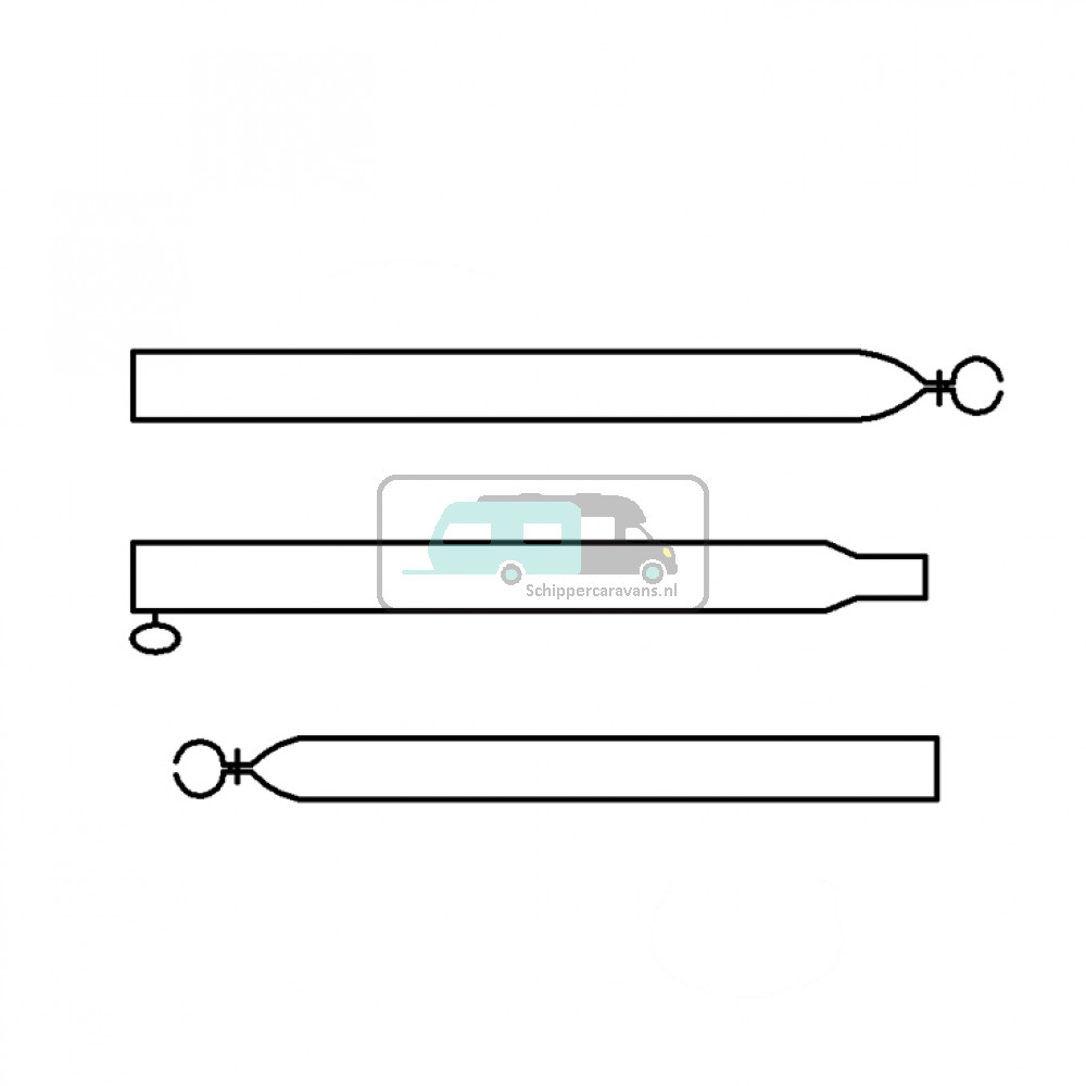 Campking Verandastang 22/19mm 170-250cm Basic