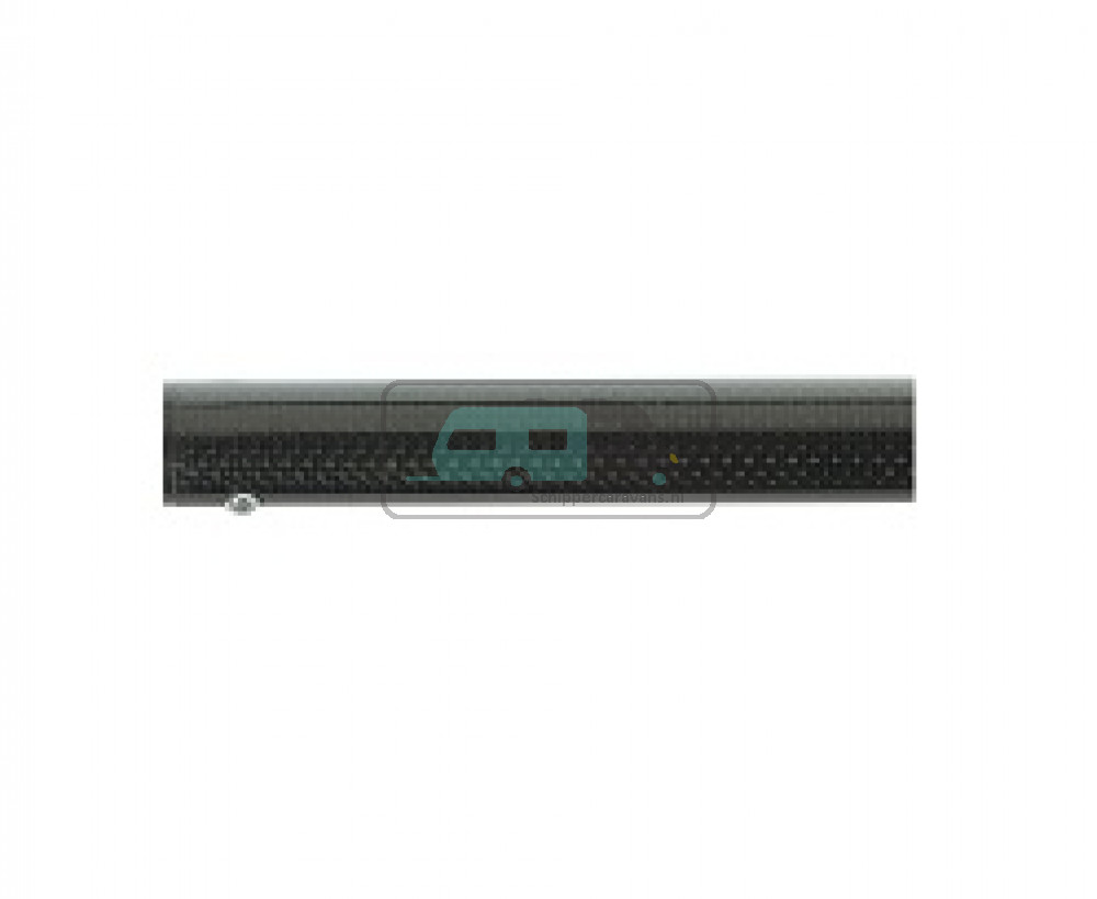 Campking rechte buis 25 mm. 90 cm. : CFRP