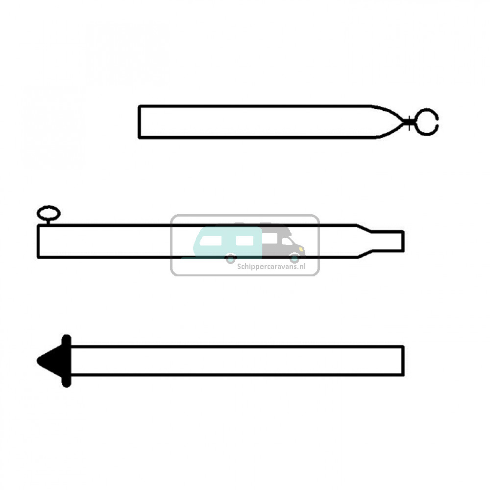 Campking Stormstok 25/22mm 170-250cm Basic