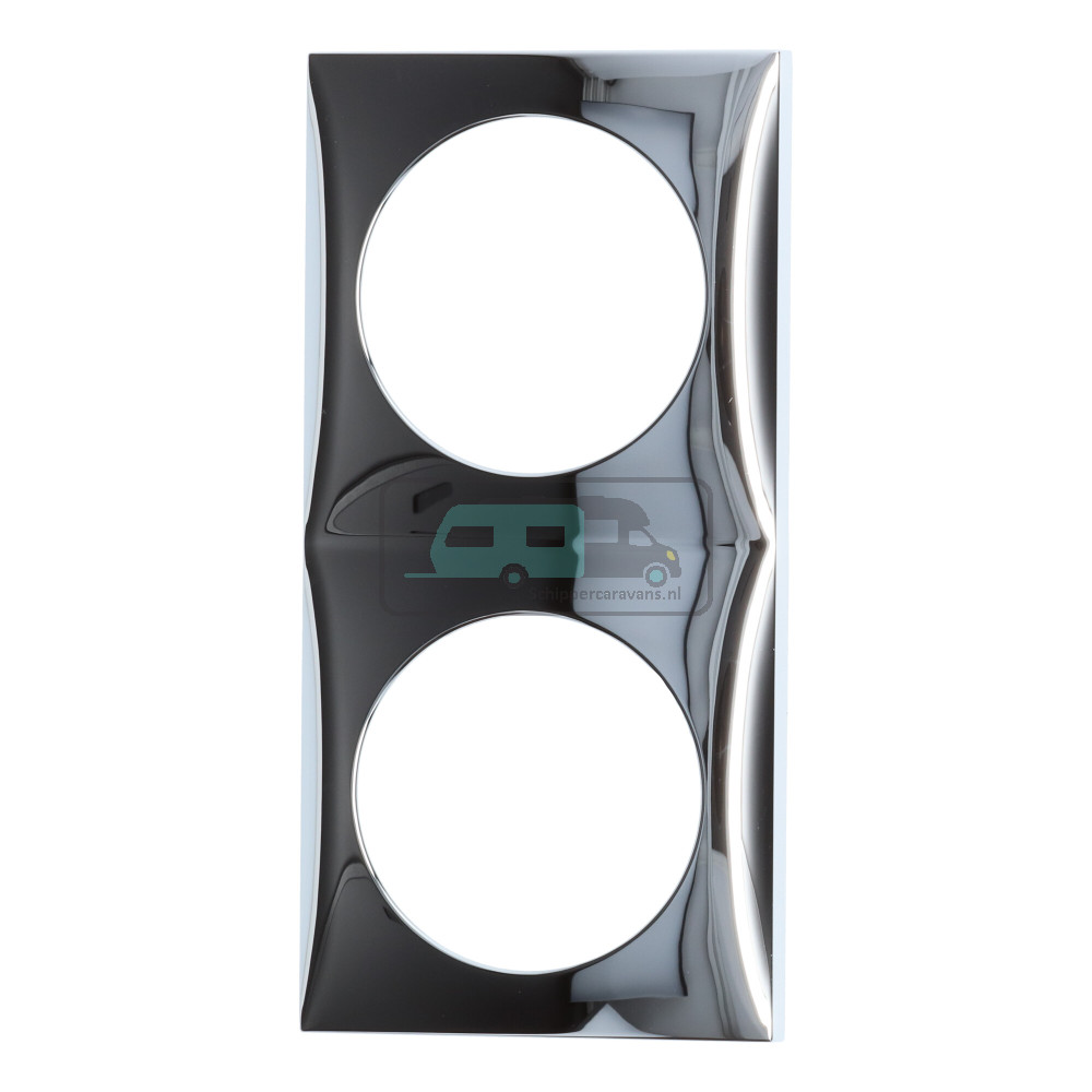 Berker Afdekraam Flow 2-Vaks Truma Element Chroom