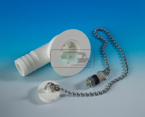 [OCS_1608021B] Afvoerplug Vlak Haaks 19mm Compleet